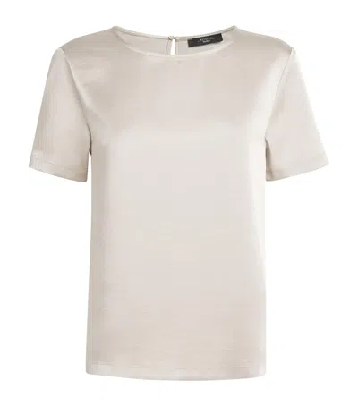 Weekend Max Mara Satin-front T-shirt