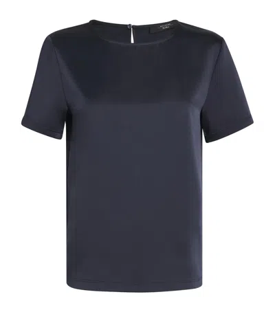 Weekend Max Mara Satin-front T-shirt