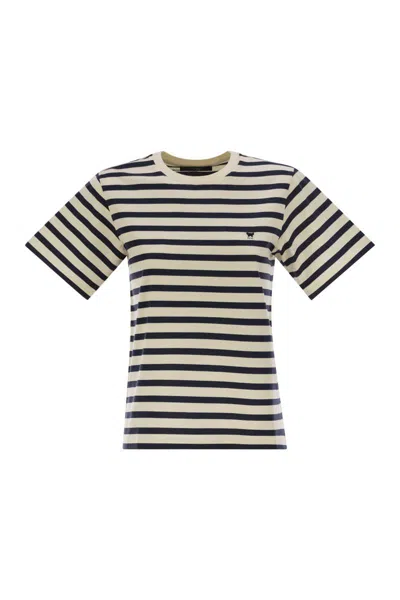 Weekend Max Mara Satrapo T-shirt Navy In Black