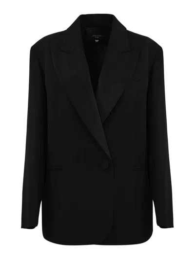 WEEKEND MAX MARA SAVA OVERSIZED BLAZER IN STRETCH WOOL CANVAS