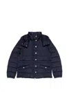 Weekend Max Mara Sax Hooded Button Down Jacket In Blue