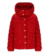 Weekend Max Mara Sax Red Hooded Down Jacket In Red