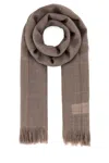Weekend Max Mara Wool Ken Scarf With Embroidered Detail And Fringed Edges