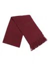 Weekend Max Mara Scoglio Fringed Scarf In Burgundy