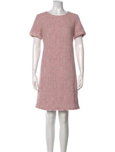 Pre-owned Weekend Max Mara Scoop Neck Mini Dress In Pink