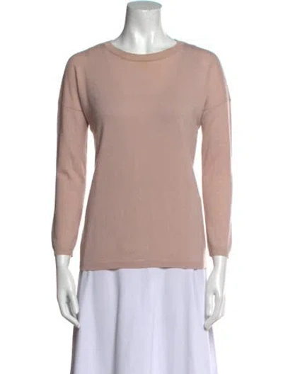 Pre-owned Weekend Max Mara Scoop Neck Sweater In Pink