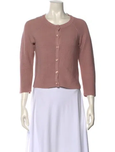 Pre-owned Weekend Max Mara Scoop Neck Sweater In Pink