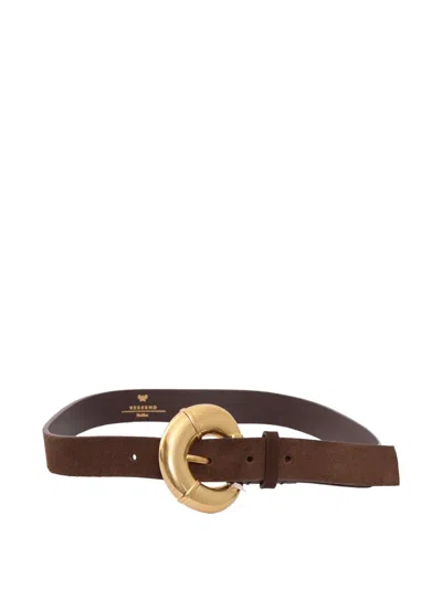 Weekend Max Mara Sebino Buckled Belt In Brown