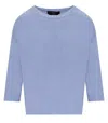 Weekend Max Mara Selz Light Blue Pullover In Blue