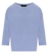 Weekend Max Mara Selz Light Blue Pullover In Blue