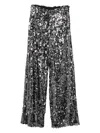 Weekend Max Mara Sequin-embellished Trousers In Black