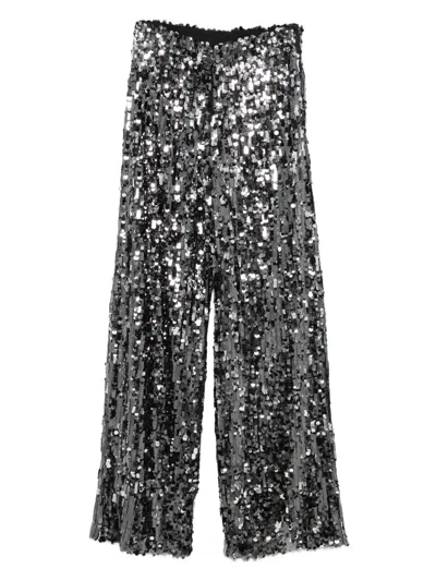 WEEKEND MAX MARA SEQUIN-EMBELLISHED TROUSERS