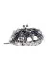 Weekend Max Mara Sequin Shoulder Bag In Gray