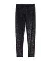 Weekend Max Mara Sequined Leggings In Black