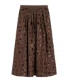Weekend Max Mara Cotton Embellished Midi Skirt