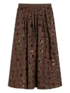 Weekend Max Mara Cotton Embellished Midi Skirt