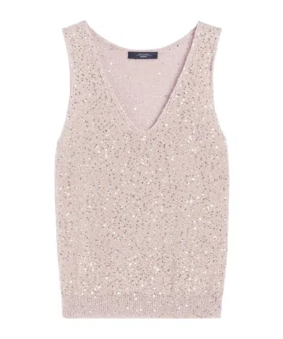 WEEKEND MAX MARA SEQUINNED KNITTED TOP