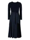 Shop Weekend Max Mara Sheree Pleated Midi Dress In Blau