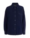 Weekend Max Mara Camicia Oversize Dark Blue In Blue