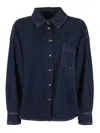 Weekend Max Mara Camicia Oversize Dark Blue In Blue