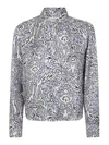 Weekend Max Mara Silk Shirt Floral Pattern Long Sleeves In Multicolour