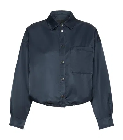 Weekend Max Mara Shirt Raincoat In Navy