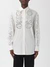 Weekend Max Mara Elmi Floral Lace Shirt In White