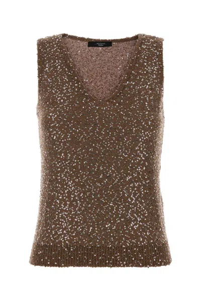 Weekend Max Mara Shirts In Brown