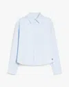 Weekend Max Mara Buttoned Long-sleeved Shirt In Clear Blue