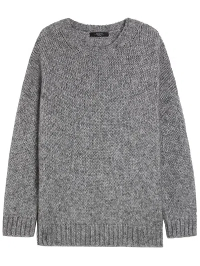 Weekend Max Mara Wool Sweater In Grey