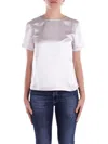 Weekend Max Mara Gilbert Ivory T-shirt In Perla Grigio