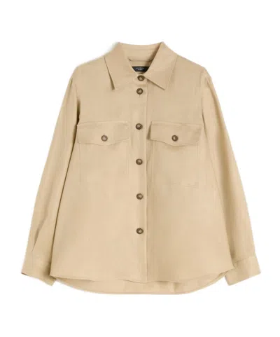 Weekend Max Mara Shirt-style Work Jacket In Brown