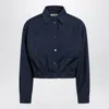 Weekend Max Mara Short Blue Wool Jacket In Blue