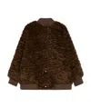 Weekend Max Mara Women's Teddy Agiate Bomber Jacket In Brown