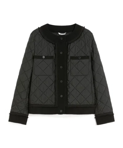 Weekend Max Mara Short Quilted Jacket In Gray