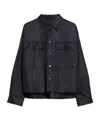 Weekend Max Mara Long-sleeve Flap-pocket Shirt In Black