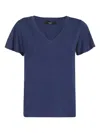 Weekend Max Mara Short-sleeve Cotton T-shirt In Blue