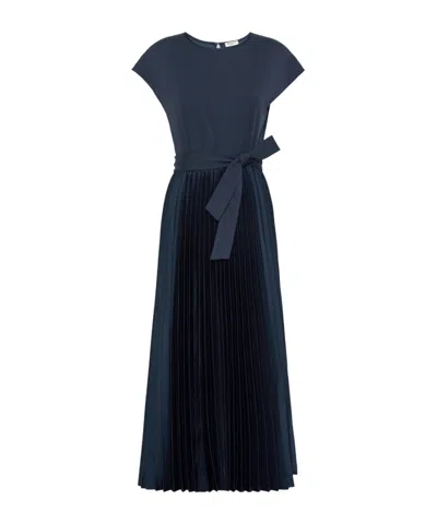 Weekend Max Mara Short Sleeve Dress In Blue