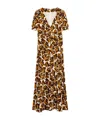 Weekend Max Mara Woman Midi Dress Ivory Size 14 Silk In Brown