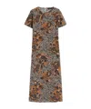 Weekend Max Mara Short Sleeve Dress In Multi