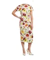 Weekend Max Mara Short Sleeve Dress In Multicolor