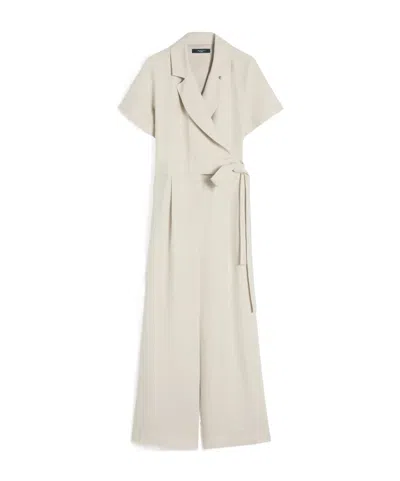 Weekend Max Mara Short Sleeve Jumpsuit In Gray