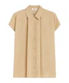 Weekend Max Mara Short Sleeve Shirt In Sand-colored