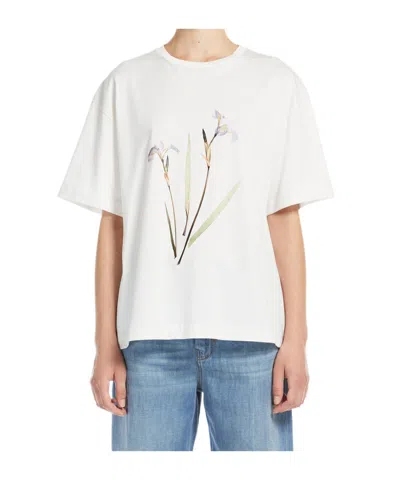 Weekend Max Mara Short-sleeve T-shirt In White