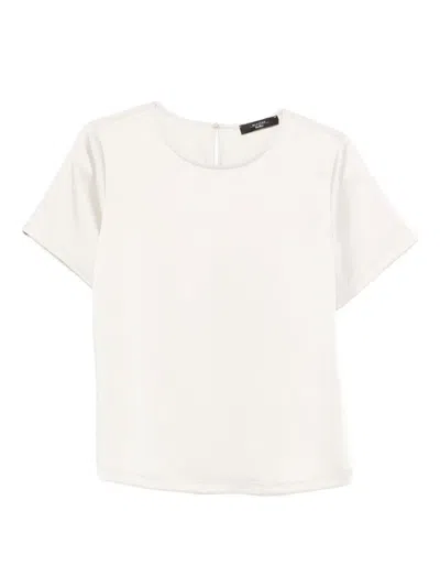 Weekend Max Mara Short-sleeve Top In White
