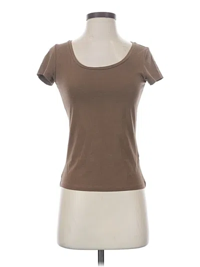 Pre-owned Weekend Max Mara Short Sleeve T-shirt In Brown