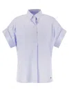 Weekend Max Mara Short-sleeved Shirt In Blue