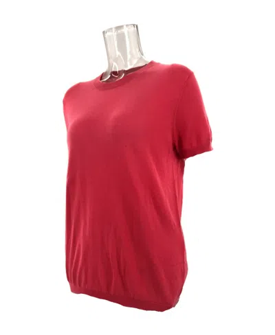 Weekend Max Mara Short-sleeved Sweater In Red