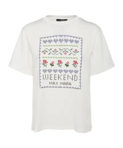 Weekend Max Mara Short-sleeved T-shirt In White