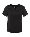 Weekend Max Mara Short-sleeved T-shirt In Black